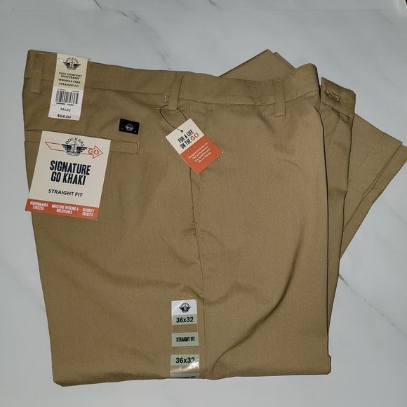 Dockers Men's Signature Comfort Waistband Pants Size 36W x 32L Harvest Gold - Picture 1 of 12